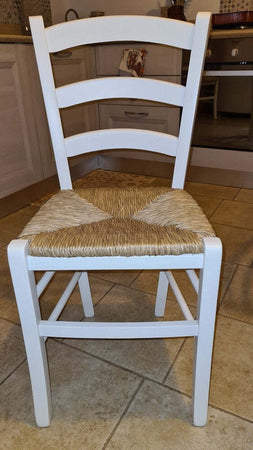 MOBILI-2G---SET-2-SEDIE-CAMPAGNOLA-LEGNO/PAGLIA-LACCATA-MINIMO-ORDINE-2-PEZZI