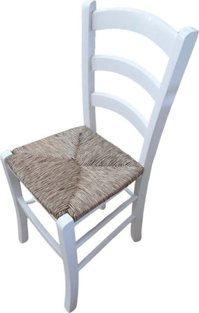 MOBILI-2G---SET-2-SEDIE-CAMPAGNOLA-LEGNO/PAGLIA-LACCATA-MINIMO-ORDINE-2-PEZZI