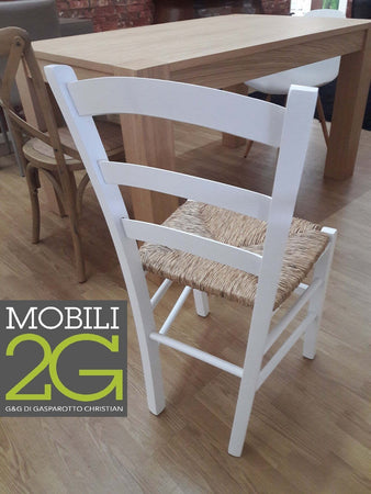 MOBILI-2G---SET-2-SEDIE-CAMPAGNOLA-LEGNO/PAGLIA-LACCATA-MINIMO-ORDINE-2-PEZZI