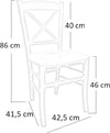 MOBILI-2G---SET-2-SEDIE-CROCE-LEGNO-TINTA-NOCE-SEDUTA-LEGNO