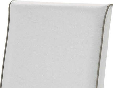 MOBILI-2G---Set-2-Sedie-imbottita-bianca-ecopelle-filo-tortora