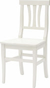 MOBILI-2G----SET-2-SEDIE-LEGNO-BIANCO-SHABBY-CHIC-SEDUTA-LEGNO