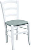 MOBILI-2G---SET-2-SEDIE-LEGNO-MASSELLO-BIANCO-SEDUTA-IMBOTTITA-GRIGIO