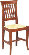 MOBILI-2G----SET-2-SEDIE-LEGNO-SEDUTA-PAGLIA-ARTE-POVERA-TINTA-NOCE