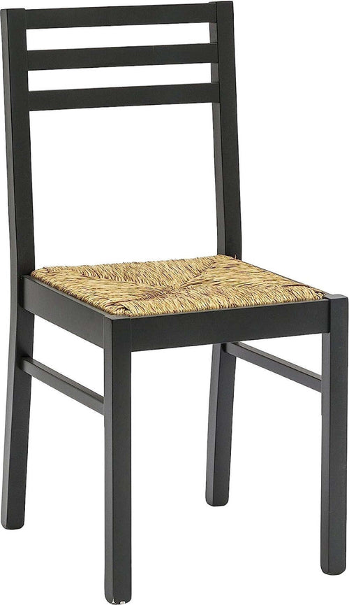 MOBILI-2G---SET-2-SEDIE-LEGNO-SHABBY-NERO-SEDUTA-LEGNO-L.43-H.87-P.48