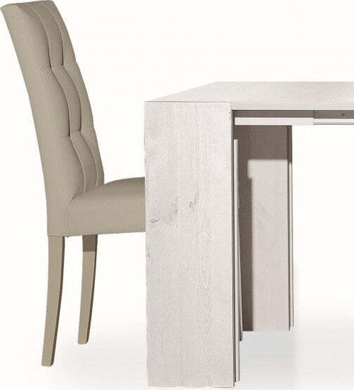 MOBILI-2G---SET-2-SEDIE-MODERNE-IN-ECOPELLE-4-BOTTONI-BEIGE