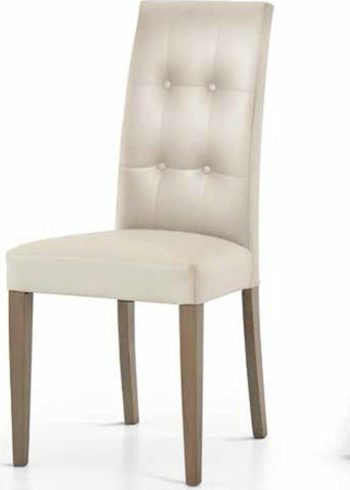 MOBILI-2G---SET-2-SEDIE-MODERNE-IN-ECOPELLE-4-BOTTONI-BEIGE