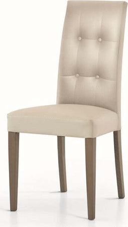 MOBILI-2G---SET-2-SEDIE-MODERNE-IN-ECOPELLE-4-BOTTONI-BEIGE