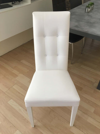 MOBILI-2G---SET-2-SEDIE-MODERNE-IN-ECOPELLE-4-BOTTONI-BIANCO
