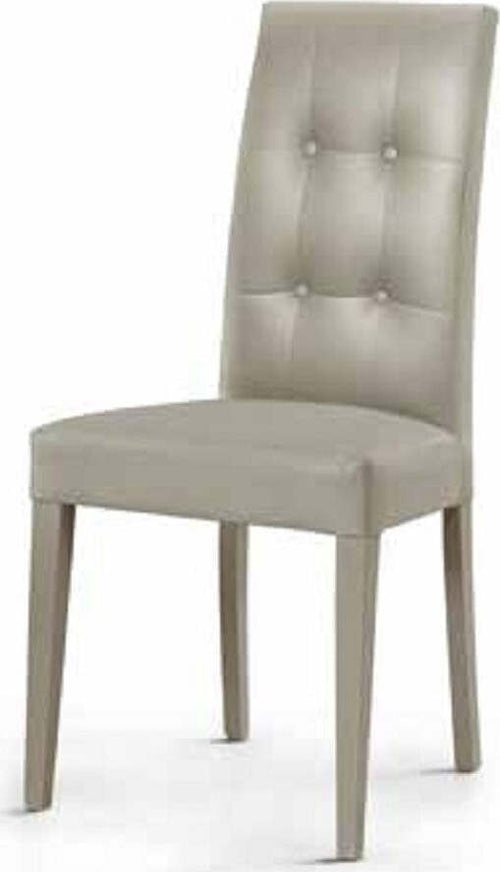 MOBILI-2G---SET-2-SEDIE-MODERNE-IN-ECOPELLE-4-BOTTONI-GRIGIO