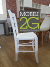 MOBILI-2G---SET-2-SEDIE-SHABBY-IMPUGNATURA-LEGNO-LACCATO-BIANCO