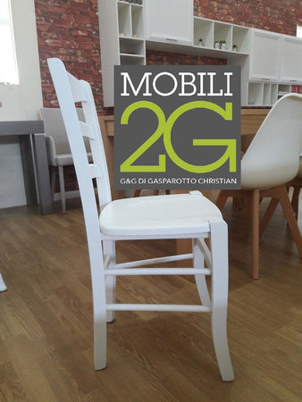 MOBILI-2G---SET-2-SEDIE-SHABBY-IMPUGNATURA-LEGNO-LACCATO-BIANCO