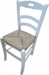 MOBILI-2G---SET-2-SEDIE-SHABBY-IMPUGNATURA-LEGNO/PAGLIA-LACCATA-BIANCA