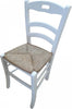 MOBILI-2G---SET-2-SEDIE-SHABBY-IMPUGNATURA-LEGNO/PAGLIA-LACCATA-BIANCA