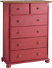 MOBILI-2G---SETTIMANALE-6-CASSETTI-BICOLORE-CERATO-ROSSO-NATURALE-102X50X143