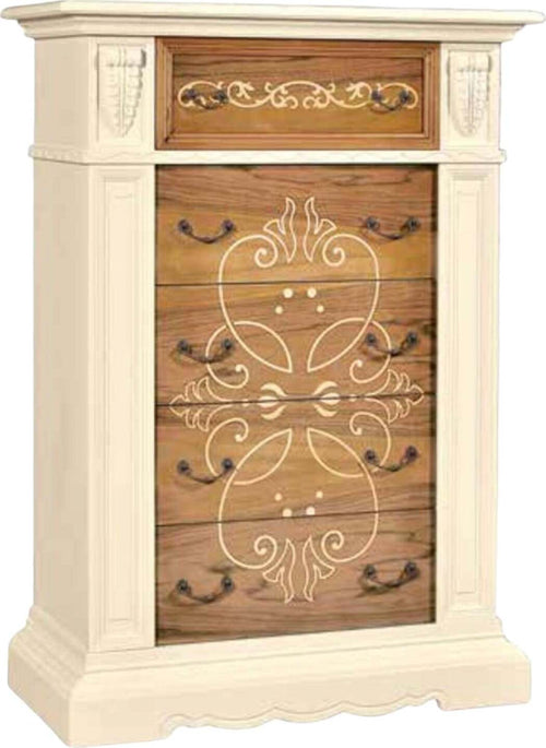 MOBILI-2G---SETTIMANALE-CLASSICO-LEGNO-INTARSIATO-AVORIO-NOCE-GRANO-106X53X153