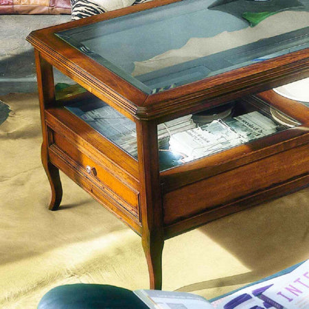 MOBILI-2G---TAVOLINO-CLASSICO-2-CASSETTI-LEGNO-GREZZO-L.115-P.65-H.55