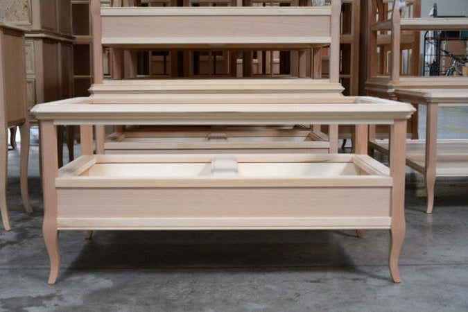 MOBILI-2G---TAVOLINO-CLASSICO-2-CASSETTI-LEGNO-GREZZO-L.115-P.65-H.55