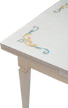 MOBILI-2G---TAVOLO-160X85-LACCATO-AVORIO-PENNELLATO-CON-DECORI