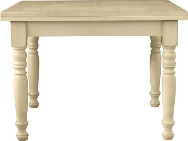 MOBILI-2G---Tavolo-Allungabile-a-libro-Legno-shabby-avorio-anticato-80x80x78