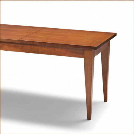 MOBILI-2G---TAVOLO-ALLUNGABILE-GAMBA-A-SPILLO-LEGNO-MASSELLO-TINTA-NOCE-L.160-P.90-H.80