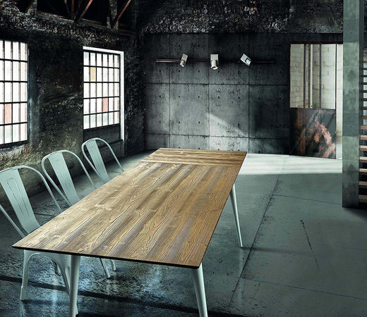MOBILI-2G---TAVOLO-ALLUNGABILE-IN-ABETE-SPAZZOLATO-NATURALE/LACCATO-140X85