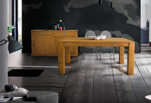 MOBILI-2G---TAVOLO-ALLUNGABILE-IN-LEGNO-DI-ROVERE-NODATO-MISURA-L.140-P.90-H.77