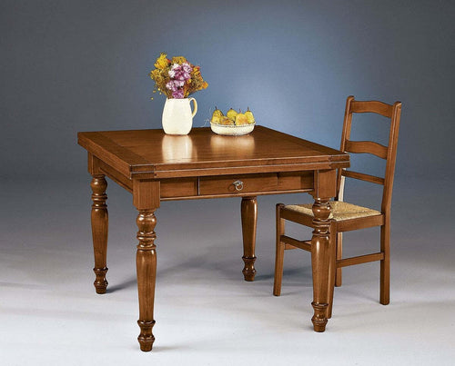 MOBILI-2G---TAVOLO-ALLUNGABILE-LEGNO-MASSELLO-L.100-P.100-H.78
