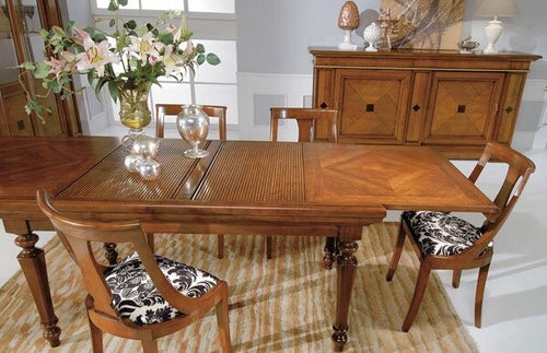 MOBILI-2G---TAVOLO-ALLUNGABILE-LEGNO-NOCE-A-SERRANDINA-L.160-x-P.90-H.80