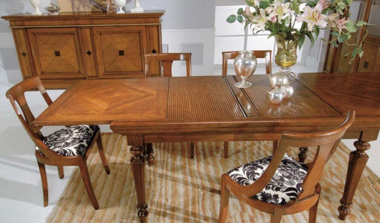 MOBILI-2G---TAVOLO-ALLUNGABILE-LEGNO-NOCE-A-SERRANDINA-L.160-x-P.90-H.80