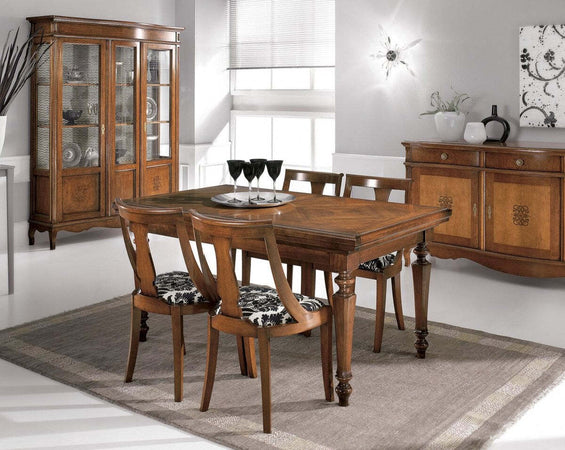 MOBILI-2G---TAVOLO-ALLUNGABILE-LEGNO-NOCE-A-SERRANDINA-L.160-x-P.90-H.80