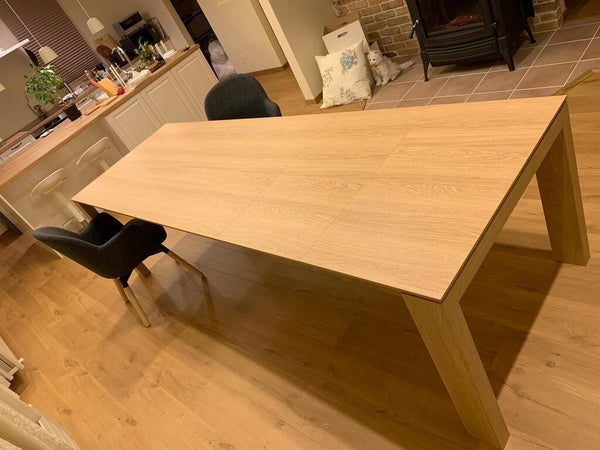 MOBILI-2G---TAVOLO-ALLUNGABILE-RIMESSATO-ROVERE-NATURALE-160X90