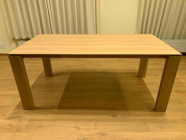 MOBILI-2G---TAVOLO-ALLUNGABILE-RIMESSATO-ROVERE-NATURALE-160X90