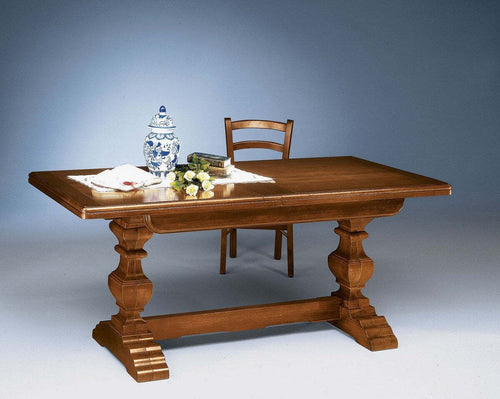MOBILI-2G---TAVOLO-ARTE-POVERA-ALLUNGABILE-RIQUADRATO-IN-LEGNO-L.160-P.85-H.78