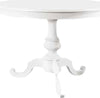 MOBILI-2G---TAVOLO-ARTE-POVERA-ROTONDO-COLORE-BIANCO-OPACO-D.120,-1-ALLUNGA-40-CENTIMETRI