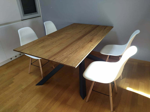 MOBILI-2G---TAVOLO-BIG-TABLE-FISSO-IN-ROVERE-MASSELLO-NODATO-SPESSORE-4-CM.-MISURA-L.250-P.100-H.75