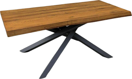 MOBILI-2G---TAVOLO-BIG-TABLE-FISSO-IN-ROVERE-MASSELLO-NODATO-SPESSORE-6-CM.-MISURA-L.160-P.90-H.76