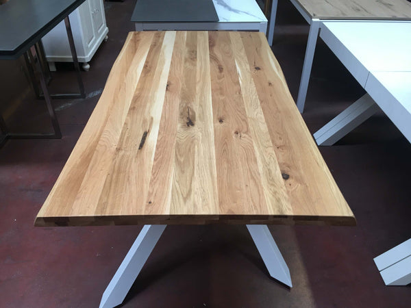 MOBILI-2G---TAVOLO-BIG-TABLE-FISSO-IN-ROVERE-MASSELLO-NODATO-SPESSORE-6-CM.-MISURA-L.160-P.90-H.76