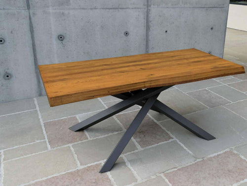 MOBILI-2G---TAVOLO-BIG-TABLE-FISSO-IN-ROVERE-MASSELLO-NODATO-SPESSORE-6-CM.-MISURA-L.180-P.90-H.76
