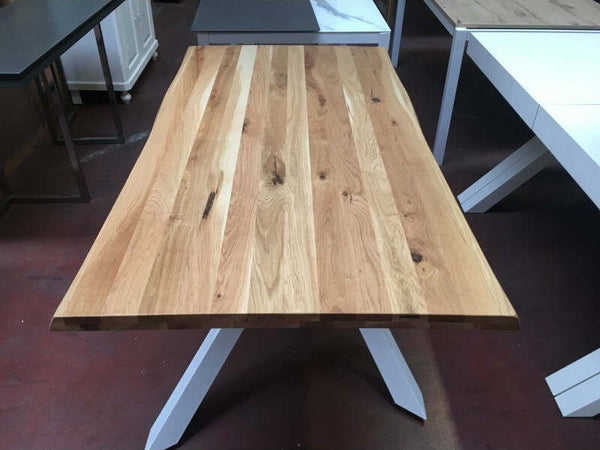 MOBILI-2G---TAVOLO-BIG-TABLE-FISSO-IN-ROVERE-MASSELLO-NODATO-SPESSORE-6-CM.-MISURA-L.180-P.90-H.76