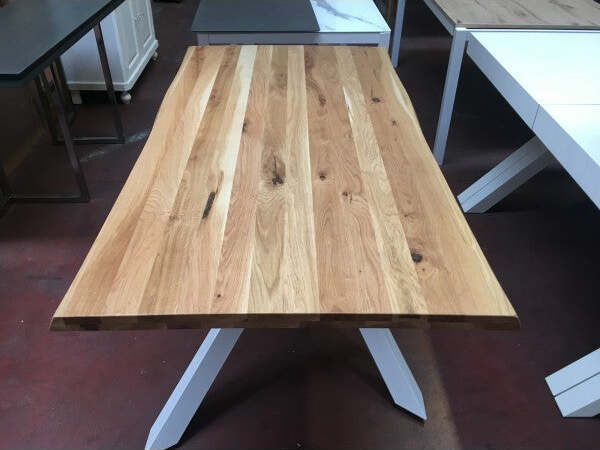 MOBILI-2G---TAVOLO-BIG-TABLE-FISSO-IN-ROVERE-MASSELLO-NODATO-SPESSORE-6-CM.-MISURA-L.250-P.100-H.76