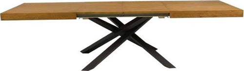 MOBILI-2G---TAVOLO-BIG-TABLE-IMPIALLACCIATO-LEGNO-ROVERE-NODATO-L.160-P.90-H.78-(APERTO260CM)