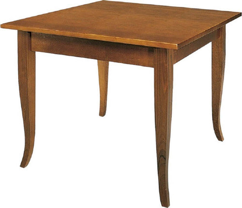 MOBILI-2G---TAVOLO-CLASSICO-FISSO-IN-LEGNO-MASSELLO-TINTA-NOCE-(90x90)