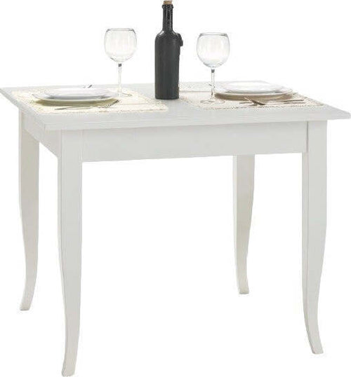 MOBILI-2G---TAVOLO-CLASSICO-FISSO-LEGNO-BIANCO-OPACO-90X90