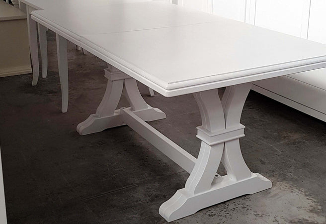 MOBILI-2G---Tavolo-classico-in-legno-rettangolare-allungabile-laccato-bianco-160x85