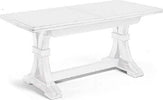 MOBILI-2G---Tavolo-classico-In-Legno-Rettangolare-Allungabile-Laccato-Bianco-180x85