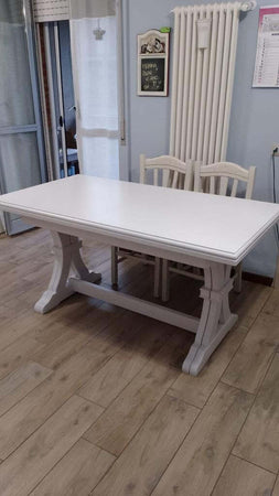 MOBILI-2G---Tavolo-classico-rettangolare-legno-allungabile-bianco-180x100