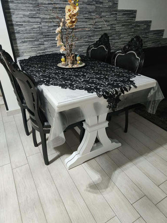 MOBILI-2G---Tavolo-classico-rettangolare-legno-allungabile-bianco-180x100