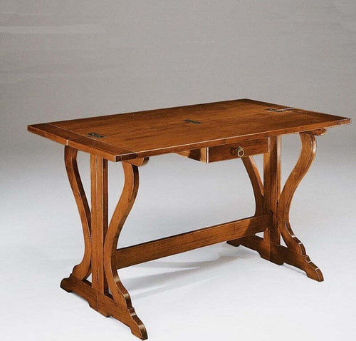 MOBILI-2G---TAVOLO-CONSOLLE-IN-LEGNO-1-CASSETTO-APRIBILE-MISURA-L.140-P.40-H.83(APERTO-140X80)