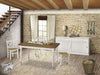 MOBILI-2G---Tavolo-da-pranzo-legno-Allungabile-country-Chic-Piano-Rovere-e-Bianco-140X85-h.78